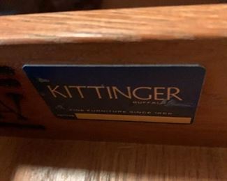 #100	Kittinger Brand Flip-top Secretary w/2 drawers 2/keys & Cubbies  25x21-34x38	 $150.00 

