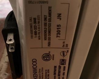 #126	Kenwood Portable Heater w/remote control  Model EW7507	 $35.00 
