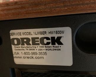 #159	Oreck Model HW1500W  - Infared  Heater/wood Cabinet 	 $30.00 
