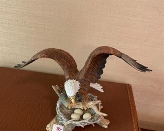 #168	Crystal Cathedral Ministries Eagle Club - Eagle w/three Eggs in Nest	 $30.00 
