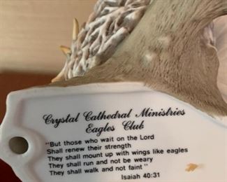 #169	Crystal Cathedral Ministries Eagle Club - Is. 40:31 - Eagle on Mountain	 $30.00 
