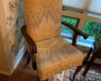  
#186	Yellow/Gray Flame-stitched Odd Dining Chair - As is seat	 $30.00 
