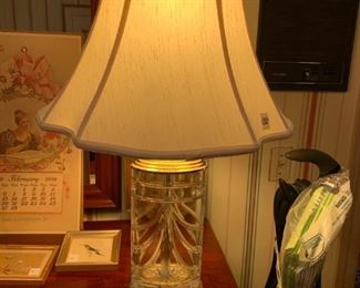 #200	Waterford Lamp 26" Tall	 $100.00 
