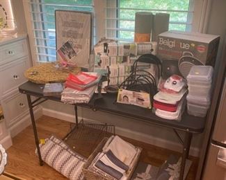 Table full of NEW WITH TAGS items