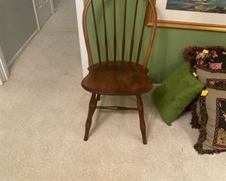 Single Wood Windsor Chair