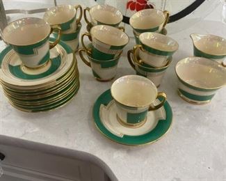 Antique Art Deco Crown Devon Espresso Set 
