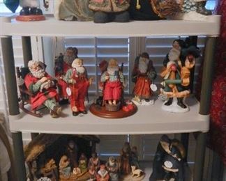 Many Santas of all kinds