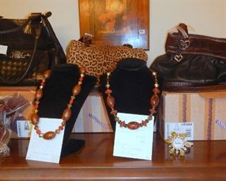 Brighton Bags, barely used and necklaces from the Ann Tutt collection 