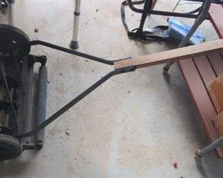 A real "Reel" mower, hand powered