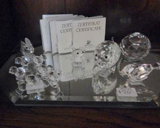 Extensive collection of Swarovski animals