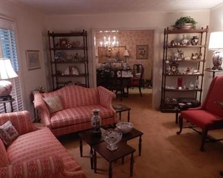 Beautiful overview of living room with the Ethan Allen pieces