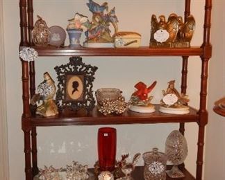 One of the Ethan Allen faux Bamboo bookshelves