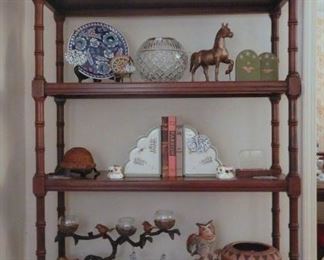 Another Ethan Allen faux bamboo bookshelves