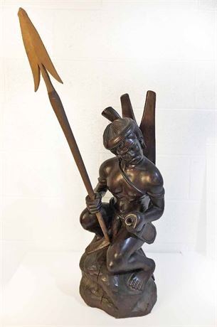 Wood Warrior Sculpture