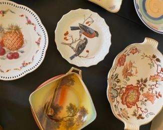 Vintage porcelain plates