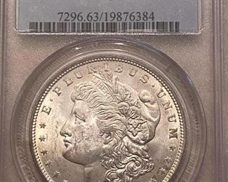 1921 MS63 Morgan silver dollar
