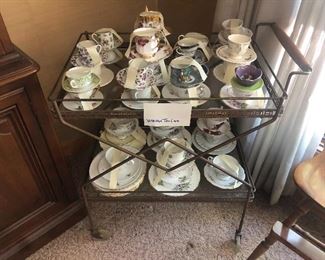 cup and saucer collection for tea parties