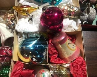 Hand blown vintage ornaments