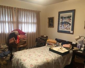 Vintage Afghans quilts linens