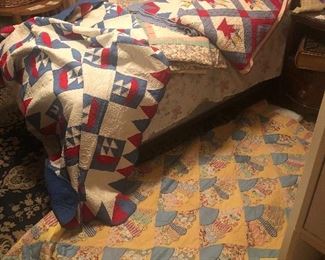 Vintage handmade quilts