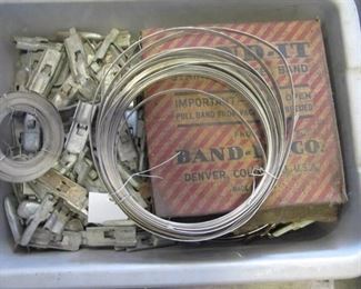 Box of Band-it stainless steel band & hardware
