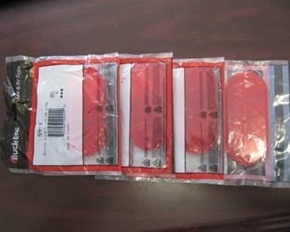 4 NEW Truck-lite Red Oblong reflector with tape #54-3