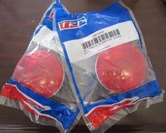 2 New 4" Stop, Turn, Tail Replacement red lights, grommet mount #21376AA