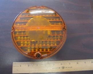 NEW 8" round Amber Clearance / Marker Light no box For Vans and Buses