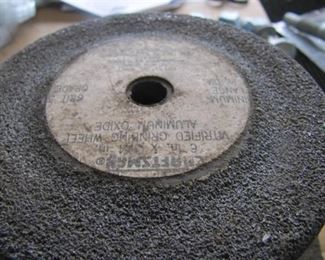 7 GRINDING WHEELS  8", 5 1/2" 5" AND 4" SEE PICS
