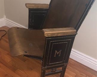 Seat From the Old Mason High School