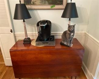 Antique Cherry Drop Leaf Table