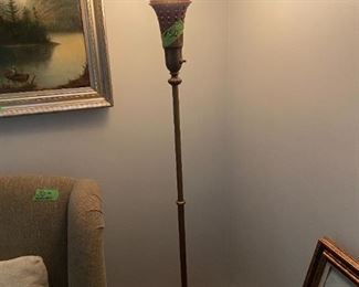 Antique Brass Floor Lamp 