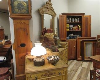 Painted Victorian Cottage Dresser & Washstand