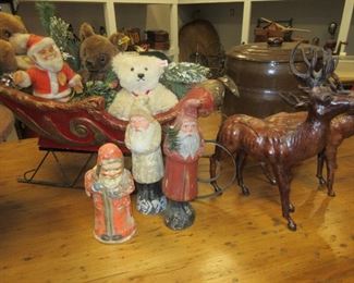 Steiff Bears and Santa