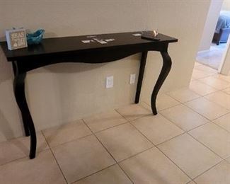 Long wood entry table
