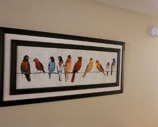 Colorful bird painting