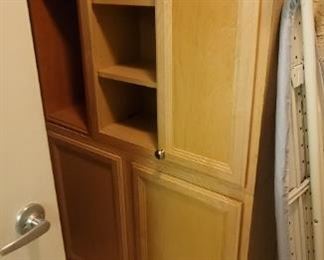 Wooden organizer and cabinet
