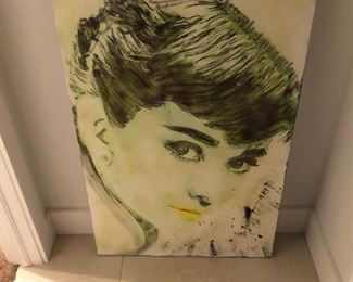 Audrey Hepburn - Original work of pop art by Martin Kaupp