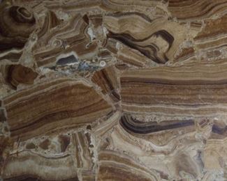 A close-up of the Onyx coffee table,
