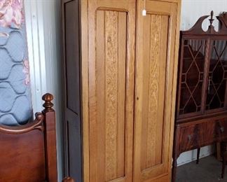 Antique oak armoire