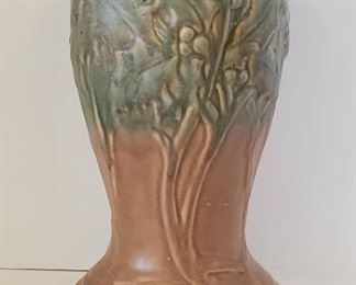 1920s McCoy 13" HOLLY Pedestal for 8 1/2" smaller jardiniere