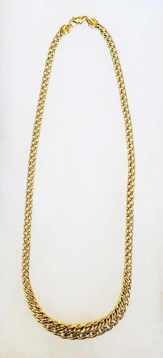 18K Italian Yellow Gold 17" Necklace by Milor