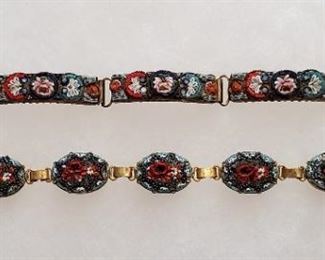 Antique Italian mosaic jewelry