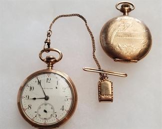 1912 Antique 14k Gold Squire Pocket Watch & Case