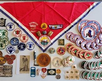 Boy Scout memorabilia from 1957 National Jamboree