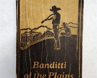 RARE BOOK 1930 Banditti of The Plains Sheridan WY