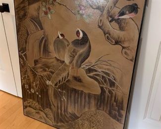 asian bird artwork $125