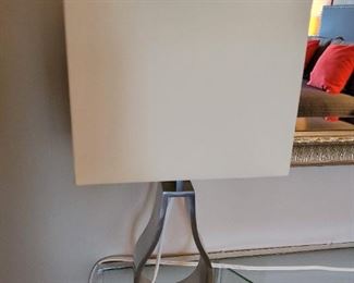 $20.00 each, Pear shaped metal lamp 20" 3 available