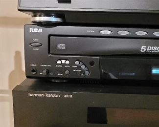 Sony turntable, RCA 5 disc plaer, Harman Kardon reciever