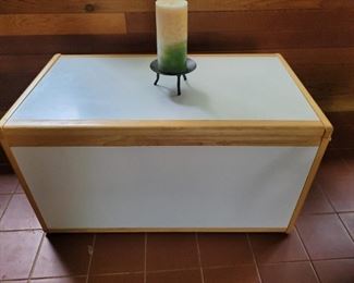 $35.00, White toy chest storage 